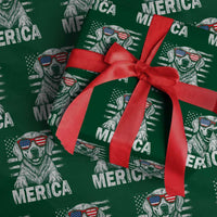 Merica Golden Retriever Wrapping Paper Roll Patriotic Dog US Flag 4th Of July - Wonder Print Shop