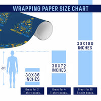 Merry Chrismukkah Wrapping Paper Roll Jewish Happy Hanukkah Christmas Tree - Wonder Print Shop