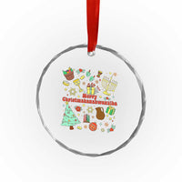 Merry Christmahanakwanzika Crystal Glass Ornament Funny Winter Holiday Gift TS12