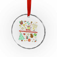 Merry Christmahanakwanzika Crystal Glass Ornament Funny Winter Holiday Gift - Wonder Print Shop