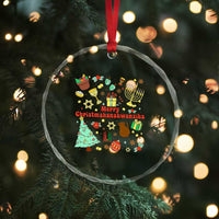Merry Christmahanakwanzika Crystal Glass Ornament Funny Winter Holiday Gift TS12
