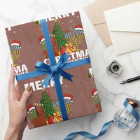 Merry Christmahanakwanzika Wrapping Paper Roll Christmas Hanukkah Kwanzaa Celebration Gift - Wonder Print Shop