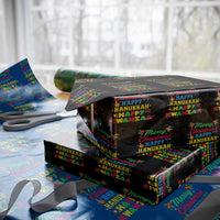 Merry Christmas Hanukkah Kwanzaa Wrapping Paper Roll Funny Holiday Gift - Wonder Print Shop