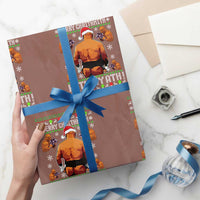 Merry Chrithmith Kith My Ath Funny Ugly Christmas Wrapping Paper Roll - Wonder Print Shop