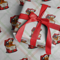 Merry F Caw F Santa Chicken Wrapping Paper Roll Funny Christmas Gift - Wonder Print Shop