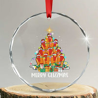 Merry Glizzmas Crystal Glass Ornament Funny Hotdog Christmas Tree TS02