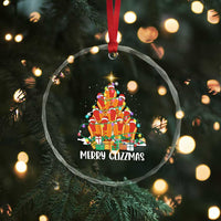 Merry Glizzmas Crystal Glass Ornament Funny Hotdog Christmas Tree TS02