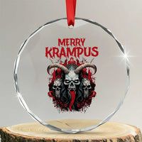 Merry Krampus Crystal Glass Ornament Horor Xmas Evil TS09