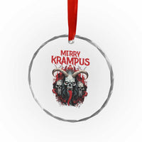 Merry Krampus Crystal Glass Ornament Horor Xmas Evil TS09