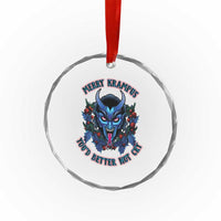 Merry Krampus Crystal Glass Ornament You'd Better Not Cry Horor Xmas TS09