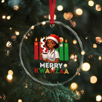 Merry Kwanzaa Crystal Glass Ornament Nurse African American Holiday Celebration Gift TS12