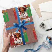 Merry Kwanzaa Wrapping Paper Roll Nurse African American Holiday Celebration Gift - Wonder Print Shop
