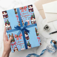 Merry Pigmas Wrapping Paper Roll Funny Guinea Pig Cavy Lover Holiday Gift - Wonder Print Shop