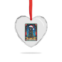 Merry Woofmas Heart Crystal Glass Ornament Funny Tarot Card Labrador Retriever Christmas Gift - Wonder Print Shop