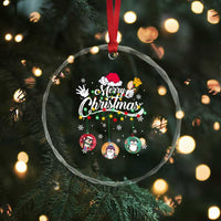 Merry Xmas Cute Penguin Crystal Glass Ornament TS09