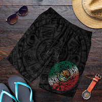 Mexican Aztec Sun Shorts for Men Flag Color Unique Style - Wonder Print Shop