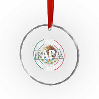 Mexican Dad Crystal Glass Ornament El Mejor Papá del Mundo Mexico Flag Eagle TS02
