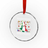 Mexican Xmas Crystal Glass Ornament Mexico Flag Xmas Tree Ugly Sweater TS02