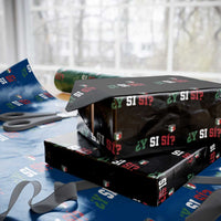Mexican Y Si Si Football Jersey Style Wrapping Paper Roll Funny Mexico Roots