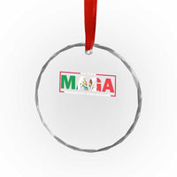 Mexicans Ain't Going Anywhere Crystal Glass Ornament Mexico Flag TS02