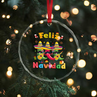 Mexico Xmas Crystal Glass Ornament Feliz Navidad Mexican Fiesta Hot Pepper Guitar Party TS09