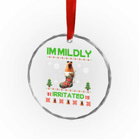 Mildly Irritated Marcus the Worm Meme Crystal Glass Ornament Funny Christmas Stocking Weirdcore - Wonder Print Shop