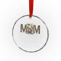 Military Army Mom Floral Combat Shoes Crystal Glass Ornament TS11
