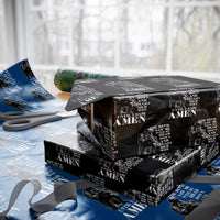 Military Christian Warrior Wrapping Paper Roll The Devil Saw Me With My Head Down And Thought He'd Won