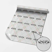 Minimalist Ferret Floral Graphic Wrapping Paper Roll Exotic Pet Owner Gift