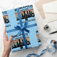 Minneapolis January 8 2026 Justice Movement Wrapping Paper Roll Reckless in the Streets Protest - Wonder Print Shop