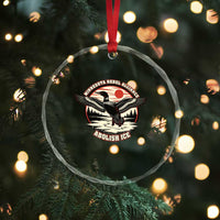 Minnesota Rebel Alliance Loon Crystal Glass Ornament Abolish Ice Protest