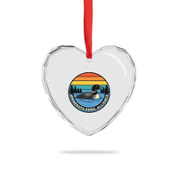 Minnesota Rebel Alliance Vintage Retro Sunset Loon Heart Crystal Glass Ornament