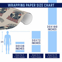 Minnesota Rebel Grumpy Loon Wrapping Paper Roll Retro Vintage Politcal Resistance