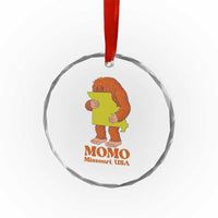 Missouri Cryptid Local Legend Crystal Glass Ornament Momo The Monster Lover Graphic