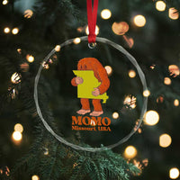 Missouri Cryptid Local Legend Crystal Glass Ornament Momo The Monster Lover Graphic