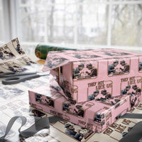 MLK And Malcolm X Wrapping Paper Roll They Not Like Us Revolutionary Leaders - Wonder Print Shop