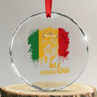 MLK Crystal Glass Ornament Honor King Civil Rights Leader Black History Month TS10