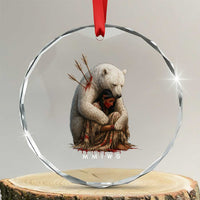 MMIW Native American Crystal Glass Ornament Spirit Bear Protecting Indigenous Woman MMIWG TS10