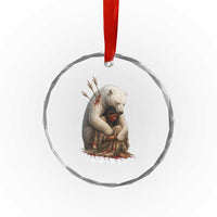 MMIW Native American Crystal Glass Ornament Spirit Bear Protecting Indigenous Woman MMIWG TS10