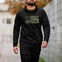 Awesome Like My Daughter Parents' Day Camo American Flag Hoodie - Wonder Print Shop