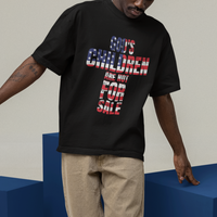 End Human Trafficking T Shirt God's Children Are Not For Sale Christian Jesus American Flag - Wonder Print Shop