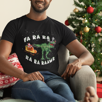 Christmas T Shirt Tree Rex Fa Ra Rawr T-Rex Dinosaur - Wonder Print Shop