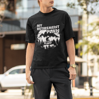 Retirement Plan T Shirt Funny Retired Rider Riding Bicycle - Wonder Print Shop