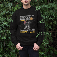 American Veteran Sweatshirt In Support Of Those Who Life For A Purpose Bigger Than Themselves - Wonder Print Shop
