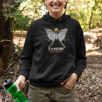 Moth Hoodie Celestial Mystic Midnight Cosmic Dreamer Luna Moth Actias Luna Moon Phases Moonlight Alchemy Mystical Moth Shirt for Women, Moth T-shirt, Spirituality Shirt - Wonder Print Shop