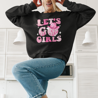 Let's Go Girls Retro Cowgirls Howdy Vintage Western Country Sweatshirt - Wonder Print Shop
