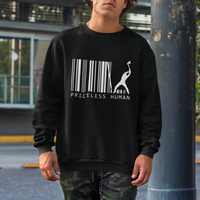 Priceless Human Funny Barcode Sweatshirt - Wonder Print Shop