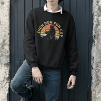 Beer Lover Sweatshirt Shuh Duh Fuh Cup Retro Funny Bear Drinking Beer Camping - Wonder Print Shop