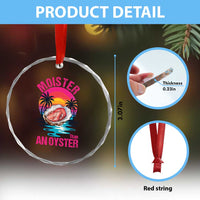 Moister Than An Oyster Crystal Glass Ornament Funny Inappropriate Adult Humor Women - Wonder Print Shop