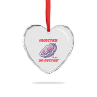 Moister Than An Oyster Heart Crystal Glass Ornament Funny Inappropriate Adult Humor